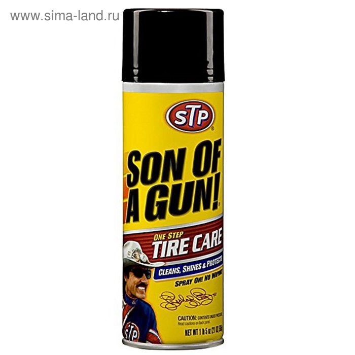 Чернитель шин STP Son of a Gun One Step Tire Care, пенный, 600 мл - Фото 1