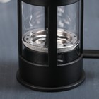 УЦЕНКА Френч-пресс стеклянный Доляна «Классика», 350 мл, цвет чёрный - Фото 4