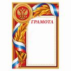 Грамота А4 классическая, Символика РФ, красная, 157 гр/кв.м 3810291 - фото 13917297