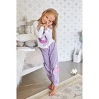 Пижама для девочки (брюки и джемпер) "Котенок", р-р 32 (110-116 см) 5-6 лет, 95% хл, 5% эл - Фото 3