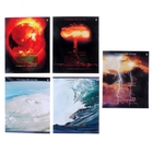 Тетрадь 48 листов клетка "Лики Стихии", картонная обложка, лак, 5 видов МИКС - Фото 1