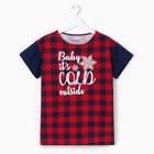 Футболка женская KAFTAN "Hello winter" красн., р-р 40-42, 100% хл - Фото 5