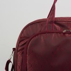 Сумка дорожная, отдел на молнии, 2 наружных кармана, длинный ремень, цвет бордовый - Фото 4