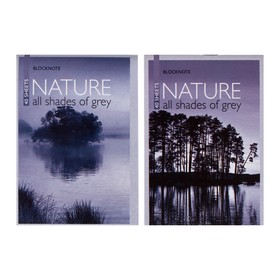 Блокнот А6, 40 листов на скрепке 'Природа', МИКС
