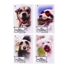 Блокнот А7, 40 листов на скрепке "Щеночки", МИКС (комплект 4 шт) - фото 52627264