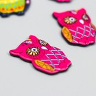 Декор пластик "Совята" МИКС 3,1х2 см (комплект 6 шт) - фото 24531932