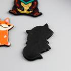 Декор пластик "Зверинец" набор 3 шт 3,5х2,2 см - фото 24531938