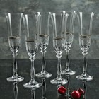 Набор бокалов для шампанского Bohemia Crystal «Анжела», 190 мл, 6 шт - фото 2161147