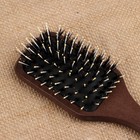 Расчёска-щётка, широкая, 5,5 × 18 см, цвет «тёмное дерево» - Фото 2