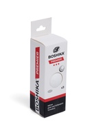 Мяч для настольного тенниса BOSHIKA, 3 звезды, набор 3 шт., цвет белый - фото 809436147