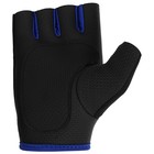 Перчатки спортивные ONLYTOP, р. М, цвет чёрный/синий - Фото 8