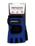 Перчатки спортивные ONLYTOP, р. М, цвет синий/чёрный - Фото 6