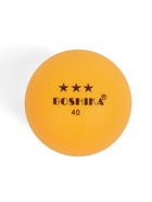 Мяч для настольного тенниса BOSHIKA, 3 звезды, набор 6 шт., цвет оранжевый - фото 809436154