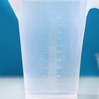 Кувшин мерный Доляна, 1 л, пластик, прозрачный - Фото 3