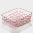 Контейнер для хранения яиц, 20 ячеек, 27,5×22×7 см, цвет МИКС - Фото 6