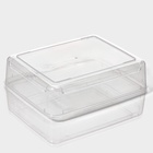 Контейнер для хранения яиц Доляна, 20 ячеек, 27.5×22×7 см, пластик, прозрачный, голубой - Фото 6