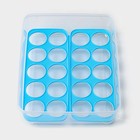 Контейнер для хранения яиц, 20 ячеек, 27,5×22×7 см, цвет МИКС - Фото 9