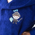 Халат махровый детский Рыцарь, размер 30, цвет синий, 340 г/м² хл. 100% с AIRO - Фото 2