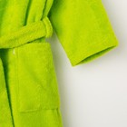 Халат махровый детский Пришелец, размер 30, цвет салатовый, 340 г/м² хл. 100% с AIRO - Фото 4