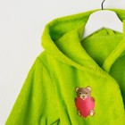 Халат махровый детский Мишутка, размер 30, цвет салатовый, 340 г/м² хл. 100% с AIRO - Фото 6