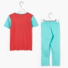 Пижама для девочки, цвет коралловый, рост 98-104 см (28) - Фото 5