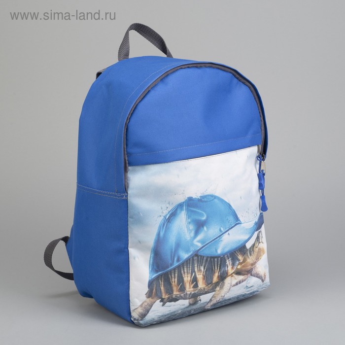Рюкзак молодёжный, отдел на молнии, цвет синий - Фото 1