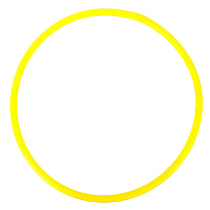Обруч, диаметр 60 см, цвет жёлтый - Фото 1