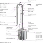 Самогонный аппарат "Сириус", 20 л, дефлегматор, термодатчики - Фото 2