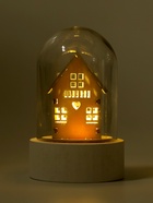 Сувенир новогодний с подсветкой «Зимний домик» - Фото 7