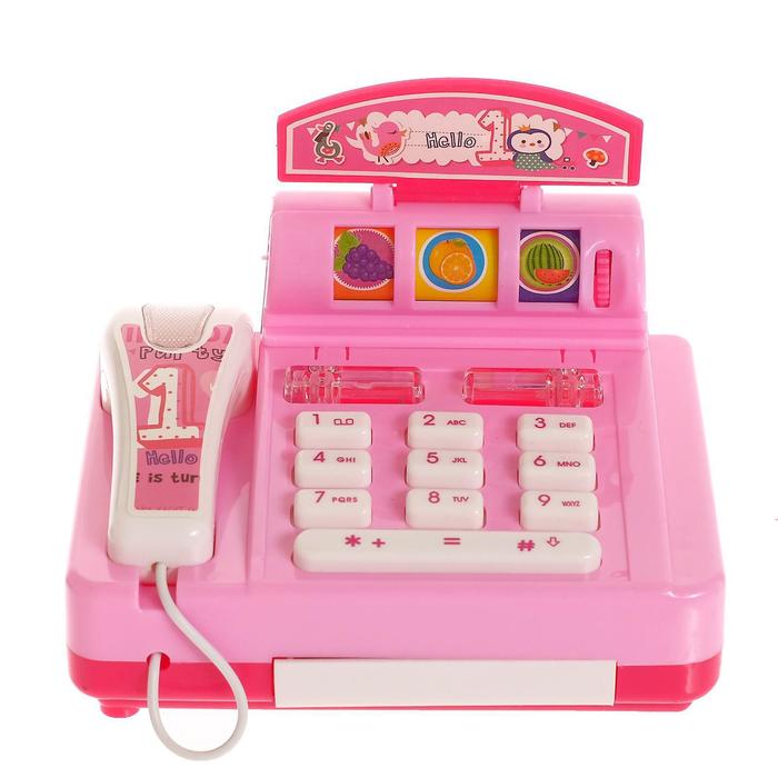 Касса со сканером «Мини-магазин», световые и звуковые эффекты, цвет МИКС 44273