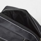 Сумка поясная, отдел на молнии, 2 наружных кармана, регулируемый ремень, цвет чёрный - Фото 4