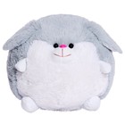 Мягкая игрушка «Заяц», круглый, цвет серый, 34 см - фото 25076660