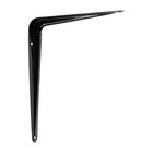 Кронштейн ТУНДРА, 200×150×0.8 мм, черный - Фото 2