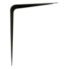 Кронштейн ТУНДРА, 200×150×0.8 мм, черный - Фото 3