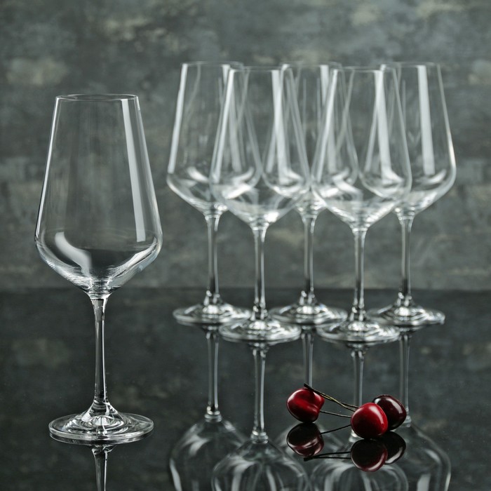 Набор бокалов для вина «Сандра», 550 мл, 6 шт - фото 1908414171