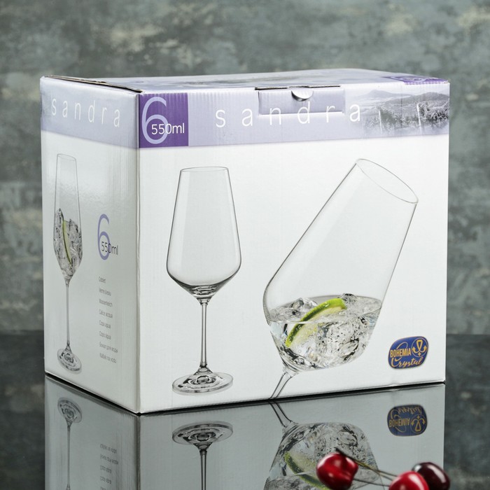 Набор бокалов для вина «Сандра», 550 мл, 6 шт - фото 1908414172