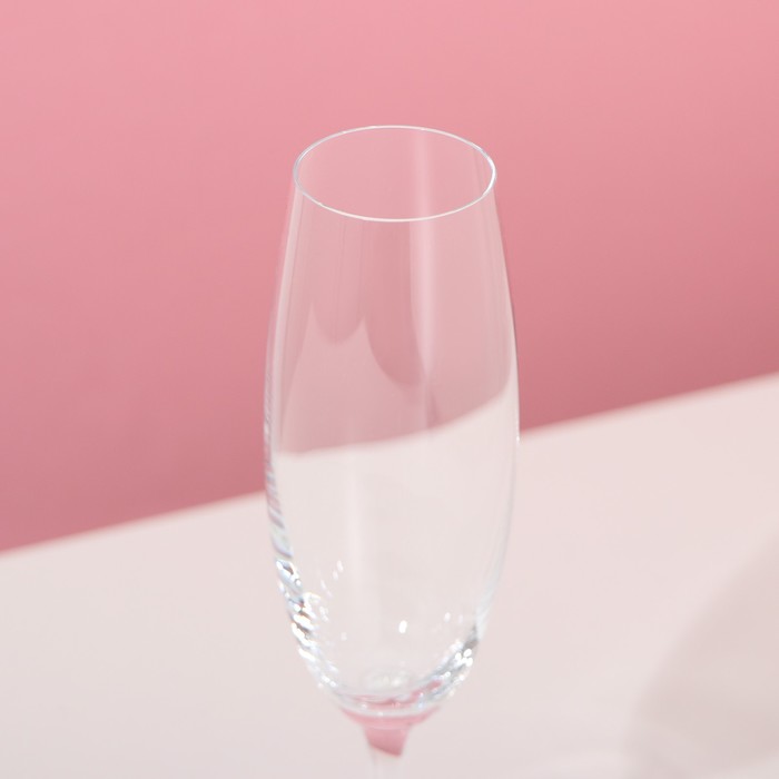 Набор бокалов для шампанского «Лара», 220 мл, 6 шт - фото 1908414175