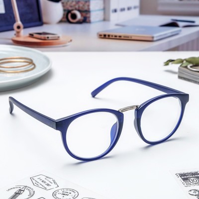 Очки корригирующие 2086 C2, цвет тёмно-синий, -2