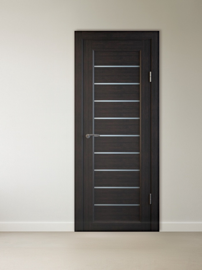 Комплект межкомнатной двери «B-5», со стеклом, 2000×800 мм, цвет венге - Фото 1