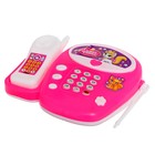Музыкальный телефончик «Маленькая леди», русская озвучка, цвет розовый - фото 8421744