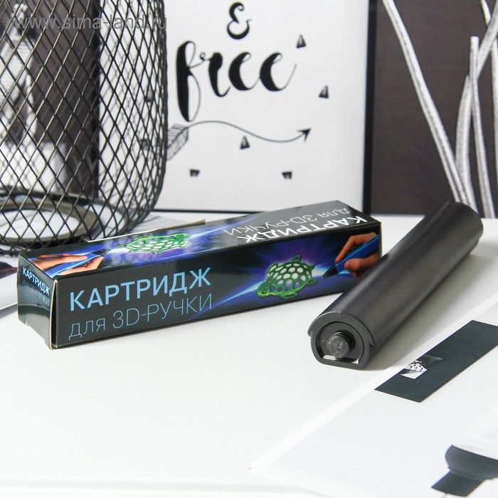Картридж сменный жидкого пластика для 3D ручки, розовый - Фото 1