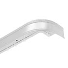 Карниз 3-х рядный Магеллан «Ультракомпакт. Есенин», 400 см, с декоративной планкой 7 см, серебро/элегант - Фото 1