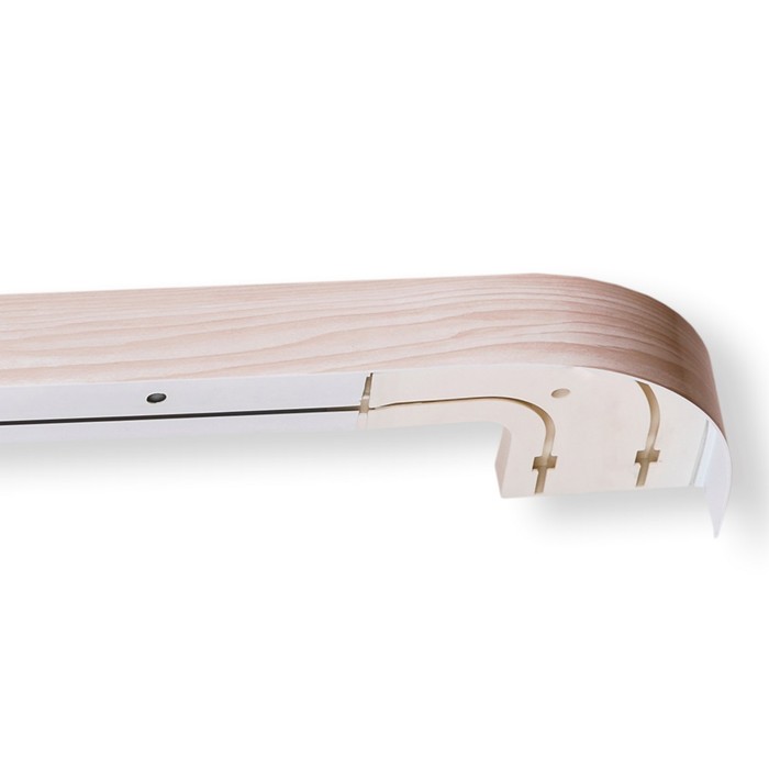 Карниз двухрядный «Ультракомпакт. Стандарт», 280 см, с декоративной планкой, цвет белый клён - Фото 1