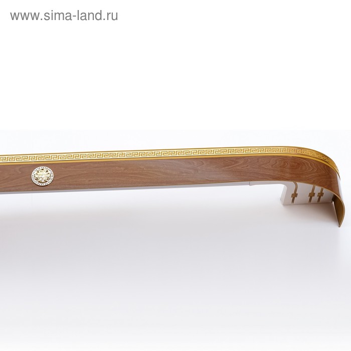 Карниз трёхрядный «Ультракомпакт. Медуза», 360 см, с декоративной планкой 7 см, олива - Фото 1