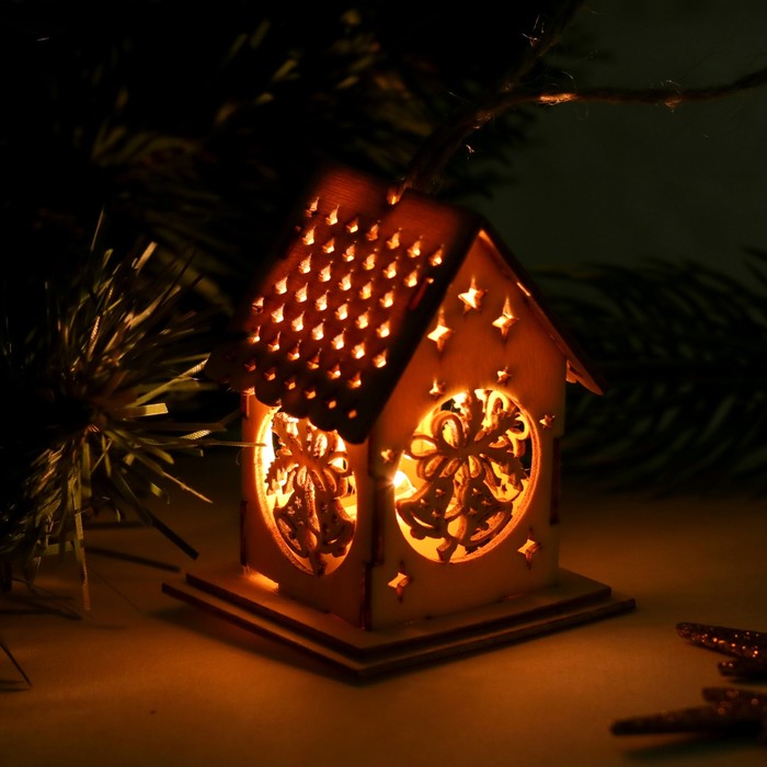 Декор с подсветкой «Новогодние колокольчики», мини - фото 1908414260