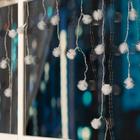 Гирлянда «Бахрома» 3 × 0.5 м с насадками «Ёжики», IP20, прозрачная нить, 80 LED, свечение мульти (RG/RB), мигание, 220 В - Фото 4