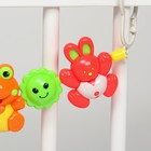 Растяжка на коляску/кроватку Крошка Я «Зайчик, лягушка, пчелка», 3 игрушки, МИКС - Фото 8