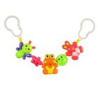 Растяжка на коляску/кроватку Крошка Я «Зайчик, лягушка, пчелка», 3 игрушки, МИКС - Фото 2