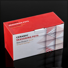 Набор банок керамических для сыпучих продуктов с ложками на деревянной подставке «Эстет. Рельеф», 2 предмета - Фото 5