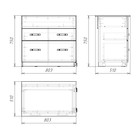Комод трансформер, 510х800(1500)х750, Ясень шимо светлый - фото 11968900